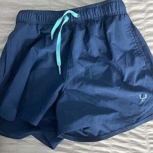 Huk Navy Blue Elastic Waistband Shorts